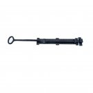 21"" ""Chemarims"" Black Antique Iron Door Bolt - Black Powdercoated