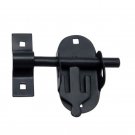 4.25"" Iron Door Bolt - Black Powdercoated