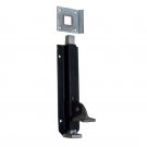 7.50"" Iron Foot Bolt - Black Powdercoated