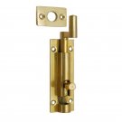 3"" Brass Necked Bolt - Polish Lacquered