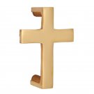 ""Cross"" Brass Door Pull - Polish Lacquered