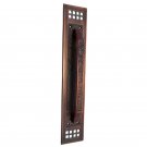 ""Socoh"" Decorative Brass Door Pull -  Antique Copper