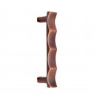 118mm ""Haahashtari"" Brass Door Pull - Antique Copper