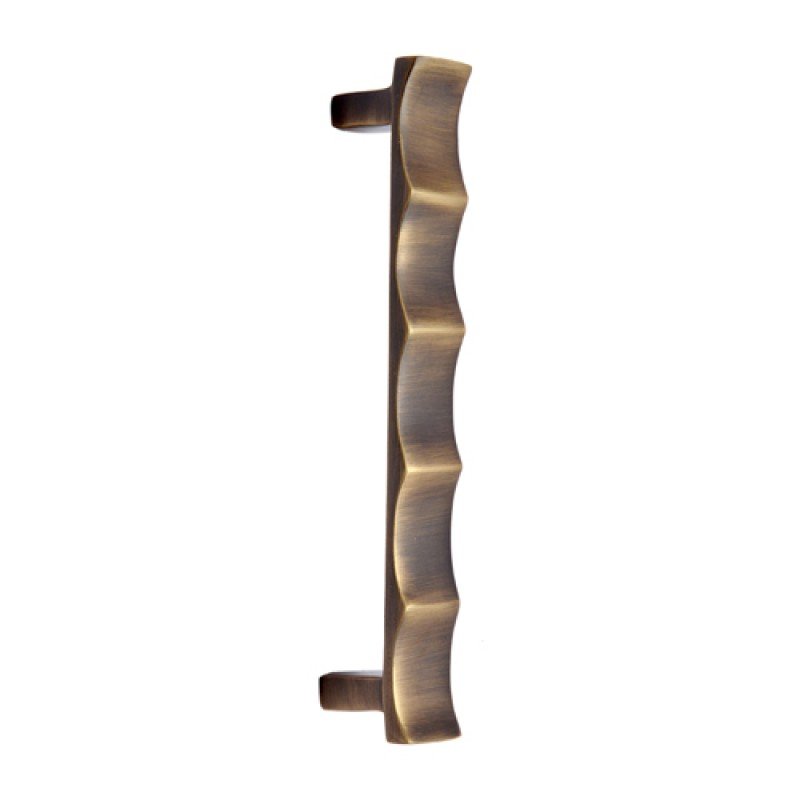 148mm ""Haahashtari"" Brass Door Pull - Antique Brass