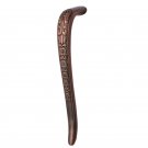 188mm ""Eutychus"" Decorative Brass Door Pull - Antique Copper