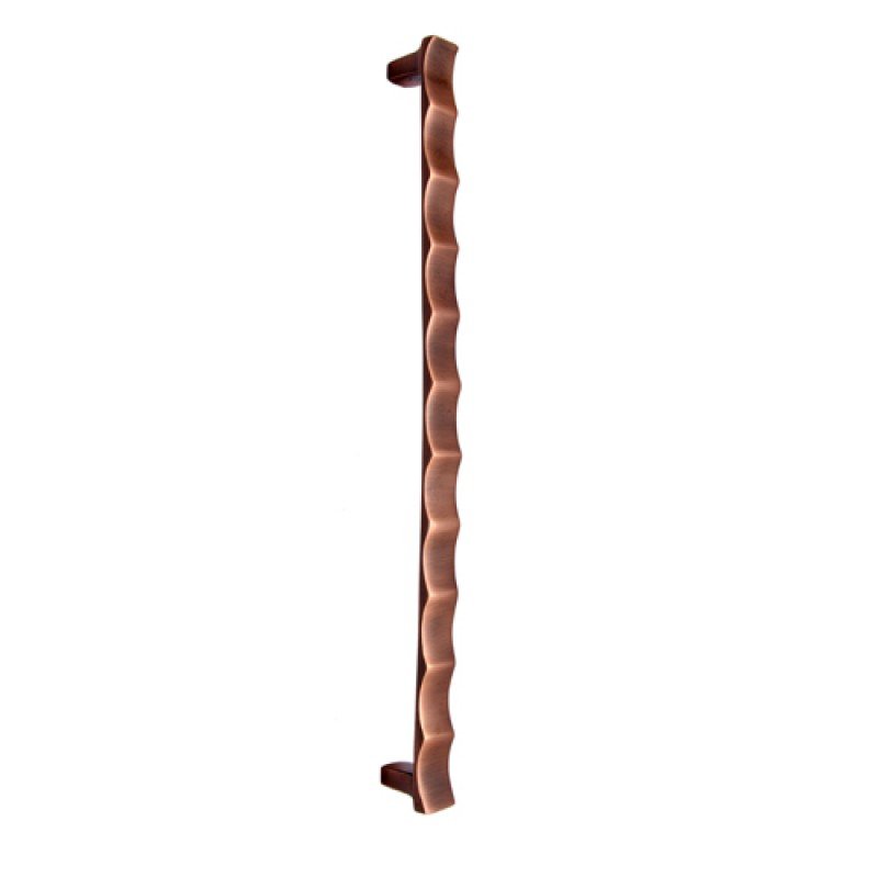 343mm ""Haahashtari"" Brass Door Pull - Antique Copper