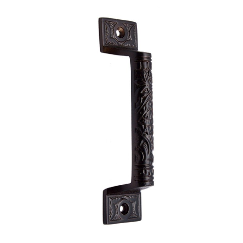 126mm ""Gergesenes"" Silicon Bronze Door Pull - Distressed Silicon Bronze Medium Patina