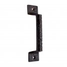126mm ""Gergesenes"" Silicon Bronze Door Pull - Distressed Silicon Bronze Medium Patina