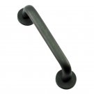 4"" Silicon Bronze Round Door Pull - Blasted Silicon Bronze Dark Patina