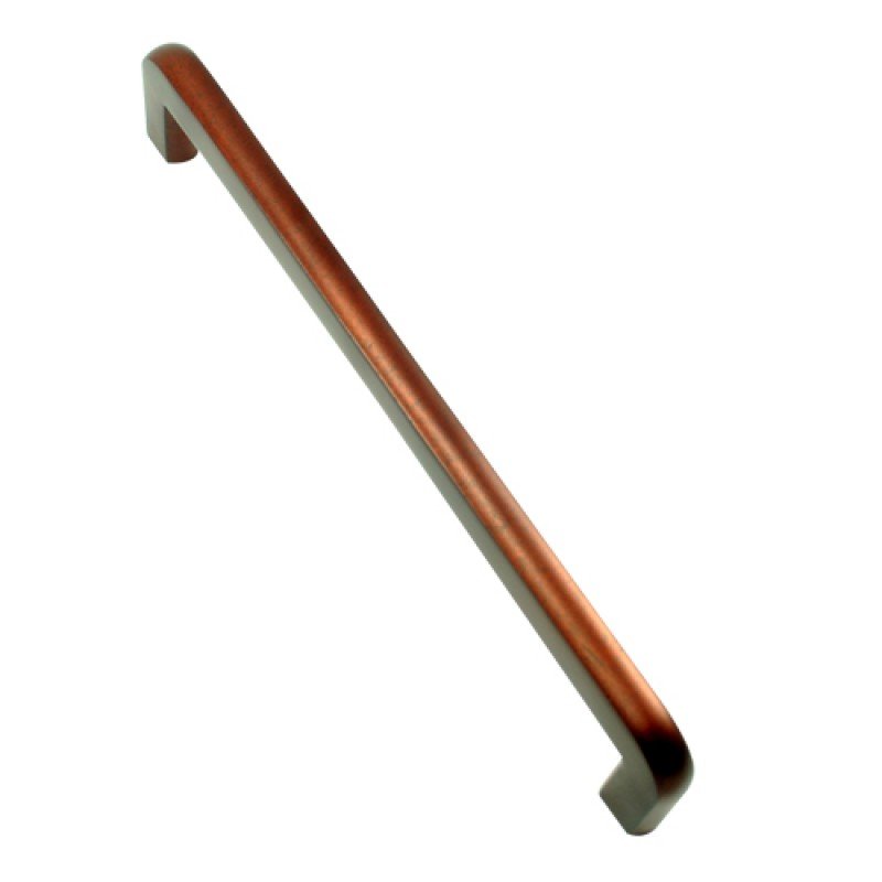 9"" Silicon Bronze Flat Door Pull - Distressed Silicon Bronze Rust Patina