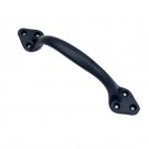 ""Baali"" Black Antique Iron Door Pull - Black Powdercoated