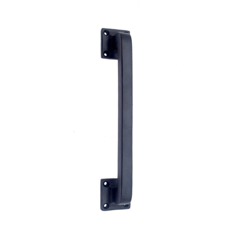""Baara"" Black Antique Iron Door Pull - Black Powdercoated