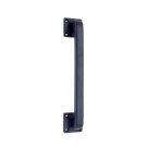 ""Baara"" Black Antique Iron Door Pull - Black Powdercoated