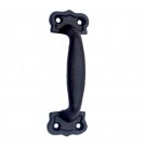 ""Calno"" Black Antique Iron Door Pull -  Black Powdercoated