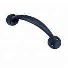 ""Camon"" Black Antique Iron Door Pull - Black Powdercoated