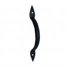 ""Mahaz"" Black Antique Iron Door Pull - Black Powdercoated