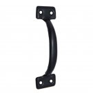 ""Nekoda"" Black Antique Iron Door Pull - Black Powdercoated