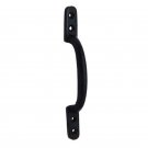 ""Nicanor"" Black Antique Iron Door Pull -  Black Powdercoated