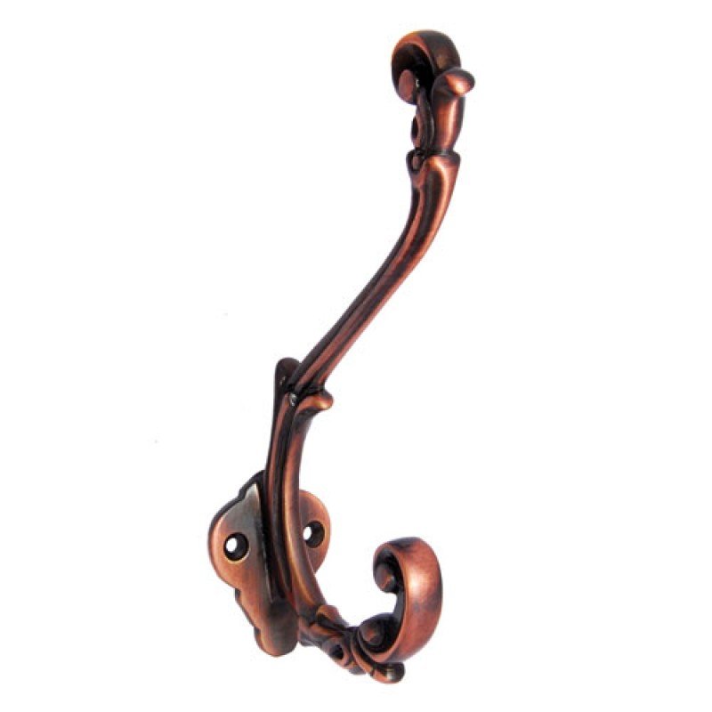 ""Bozez"" Brass Hat & Coat Hook -  Antique Copper