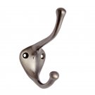 ""Helon"" Brass Hat & Coat Hook - Antique Brushed Nickel