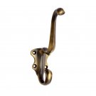 ""Henadad"" Brass Hat & Coat Hook - Antique Brass