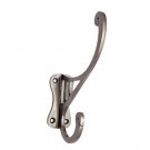 ""Heresh"" Brass Hat & Coat Hook -  Antique Brushed Nickel