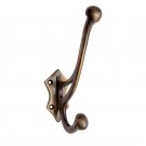 ""Kartah"" Brass Hat & Coat Hook - Antique Brass