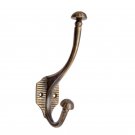 ""Kedemah"" Brass Hat & Coat Hook - Antique Brass