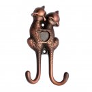""Love"" Brass Hat & Coat Hook - Antique Copper