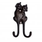 ""Love"" Silicon Bronze Hat & Coat Hook - Distressed Silicon Bronze Medium Patina