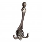 Machbenah"" Brass Hat & Coat Hook - Antique Brushed Nickel
