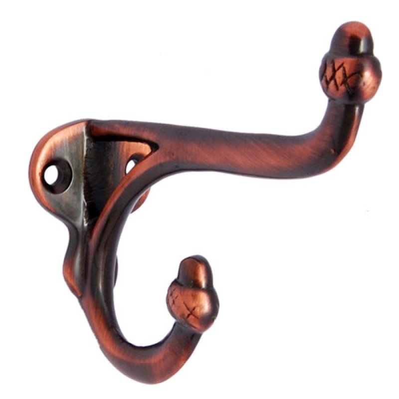""Methuselah"" Brass Hat & Coat Hook - Antique Copper