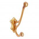 ""Raddai"" Brass Hat & Coat Hook - Polish Lacquered