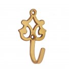 ""Secacah"" Brass Hat & Coat Hook -  Polish Lacquered