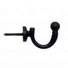 ""Aquilas"" Iron Hook - Black Powdercoated