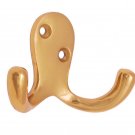 ""Asher"" Black Antique Iron Hat & Coat Hook - Brass Plated