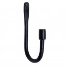 ""Hepsibah"" Black Antique Iron Hat & Coat Hook - Black Powdercoated