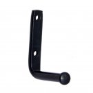 ""Rufus"" Black Antique Iron Hat & Coat Hook - Black Powdercoated