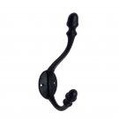 ""Sarah"" Black Antique Iron Hat & Coat Hook -  Black Powdercoated