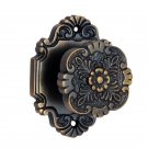""Cephas"" Brass Door Knob with Rose -  Antique Brass