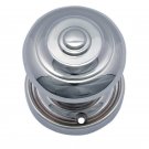 ""Clement"" Brass Door Knob with Rose - Polished Nickel