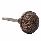 ""Dabbasheth"" Decorative Brass Door Knob - Antique Copper
