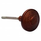""Kabmiel"" Silicon Bronze Door Knob -  Distressed Silicon Bronze Rust Patina