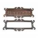 ""Large Letters"" Antique Brass Letter Plate - Antique Brass