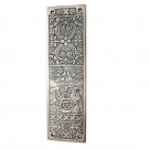 ""Melchizedek"" Decorative Brass Push Plate -  Antique Brushed Nickel