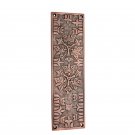""Nephthoah"" Decorative Brass Push Plate - Antique Copper