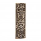 ""Ohel"" Antique Brass Push Plate - Antique Brass
