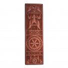 ""Ohel"" Silicon Bronze Push Plate - Distressed Silicon Bronze Rust Patina