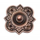 ""Parshandatha"" Decorative Brass Bell Push - Antique Copper