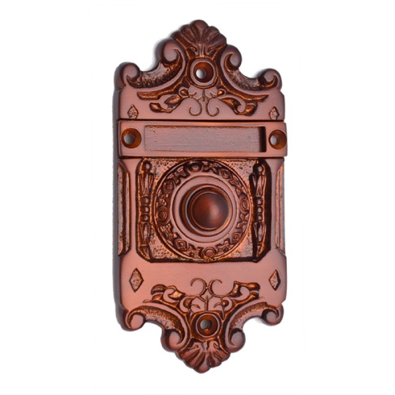 ""Nehushtan"" Silicon Bronze Bell Push Distressed Silicon Bronze Rust